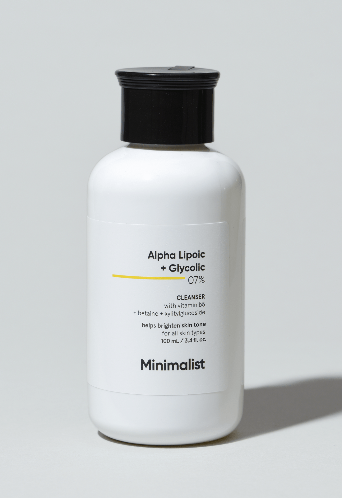 Alpha Lipoic + Glycolic 07% Cleanser for Making Dull Skin Look Bright &  Glowy - Brightening Cleanser
